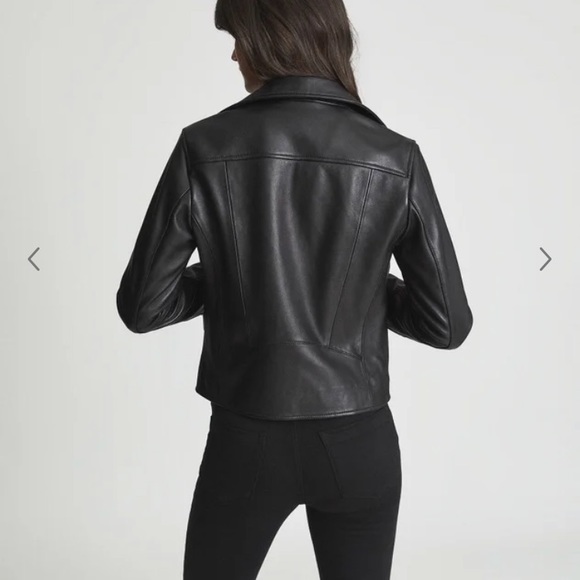 Reiss Geo leather biker jacket - Picture 10 of 17